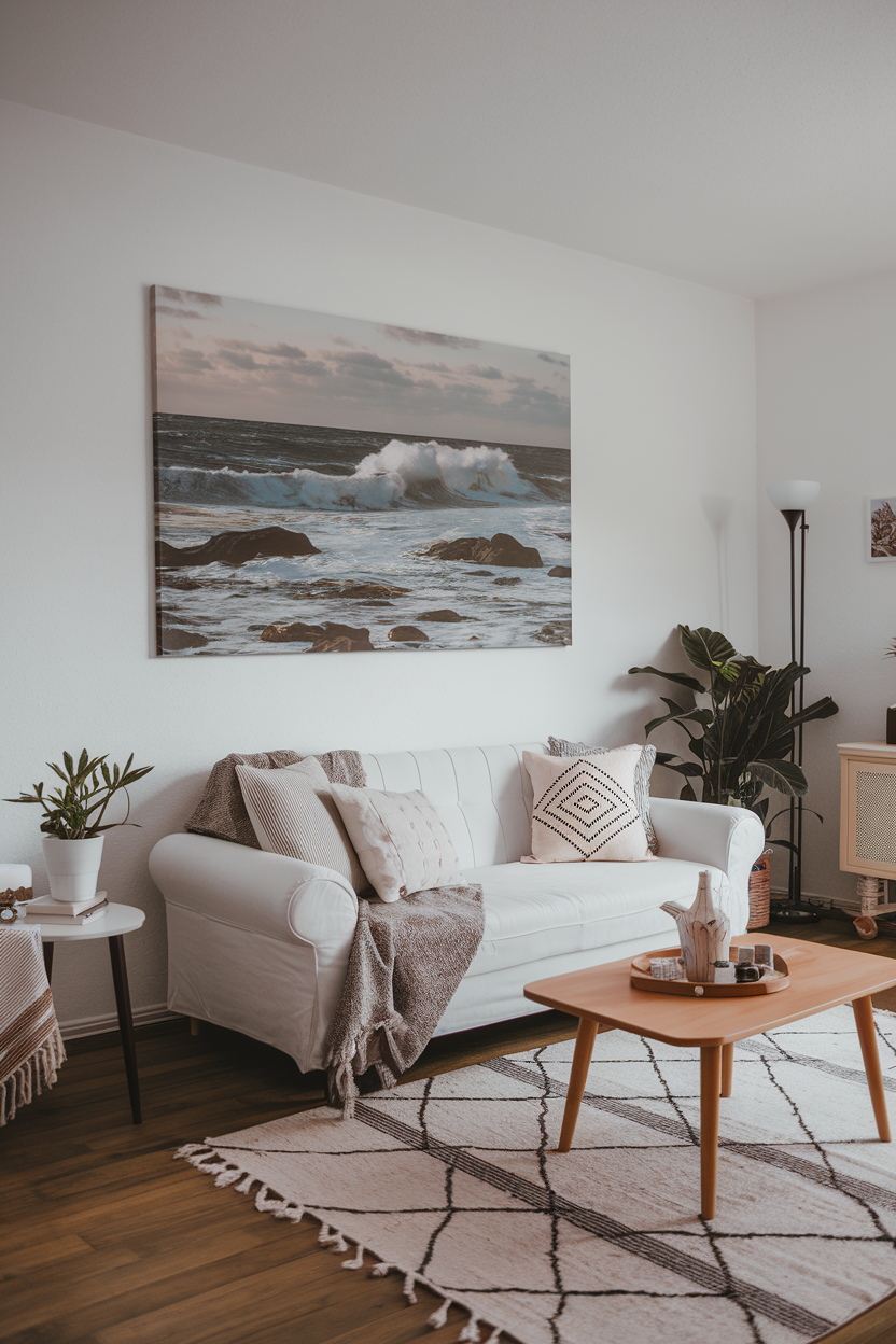 Scandinavian coastal wall art