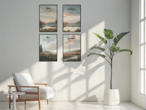 Scripture wall art set of 4