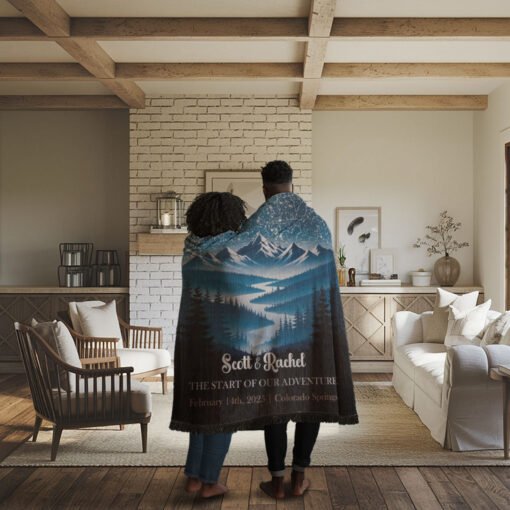 Personalized 100% Cotton Woven Blanket- Echoes of the Valley - Image 3