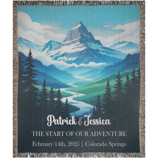 Personalized 100% Cotton Woven Blanket- River of Dreams - Image 5