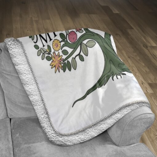 Personalized Sherpa Blanket (You Are My Sunshine My Happy Place My Everything) - Image 3