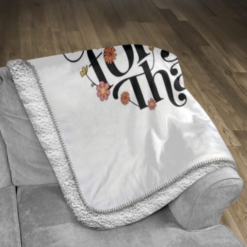 Personalized Sherpa Blanket (You Are Amazing Never Forget That) - Image 3