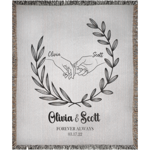 Personalized 100% Cotton Woven Blanket- Promise in Bloom - Image 5