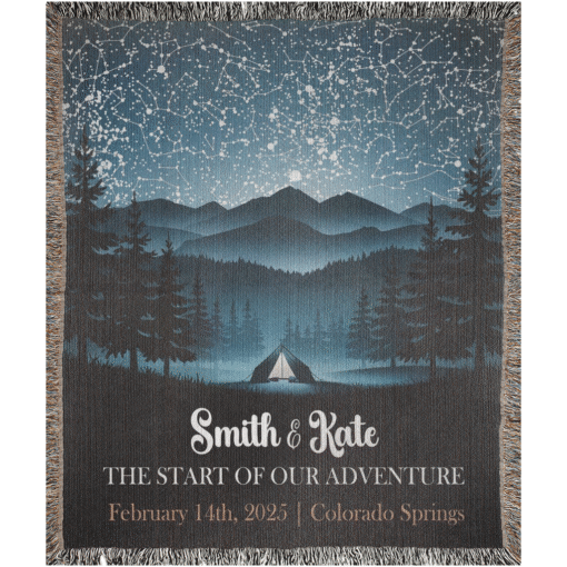 Personalized 100% Cotton Woven Blanket- Starlit Escape - Image 5