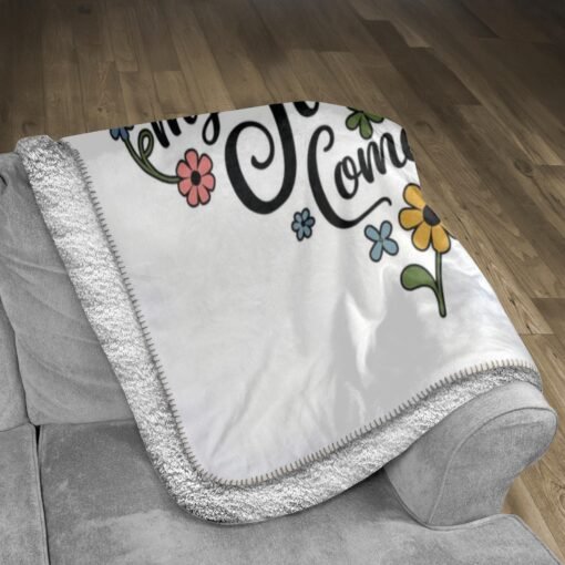 Personalized Sherpa Blanket (You Are My Happily Ever After My Fairytale Come True) - Image 3