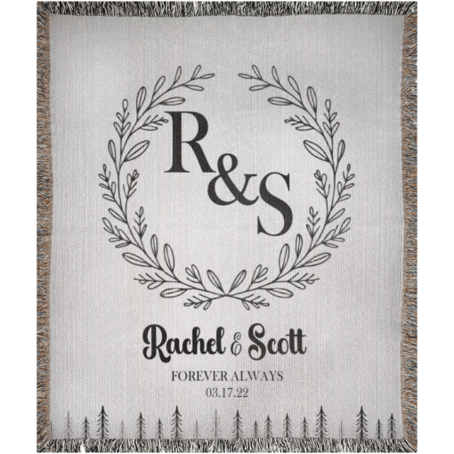 Personalized 100% Cotton Woven Blanket- Rustic Crest - Image 5