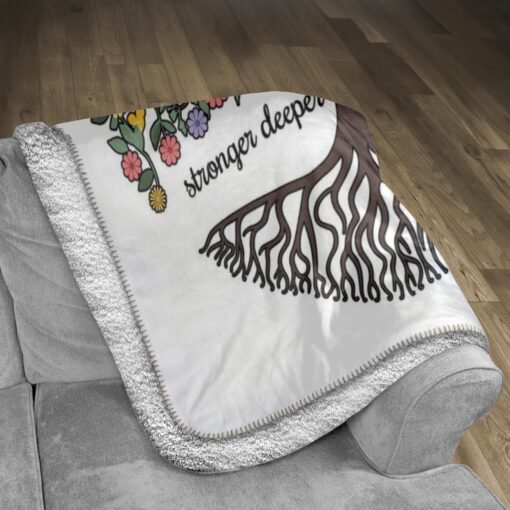 Personalized Sherpa Blanket (Through The Years Our Love Grows Stronger Deeper More Beautiful) - Image 3