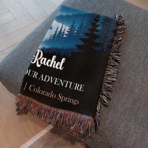 Personalized 100% Cotton Woven Blanket- Echoes of the Valley - Image 4