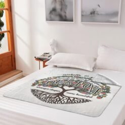Personalized Sherpa Blanket (Through The Years Our Love Grows Stronger Deeper More Beautiful)