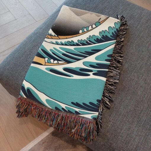 Personalized 100% Cotton Woven Blanket- Love Beyond Shores - Image 3