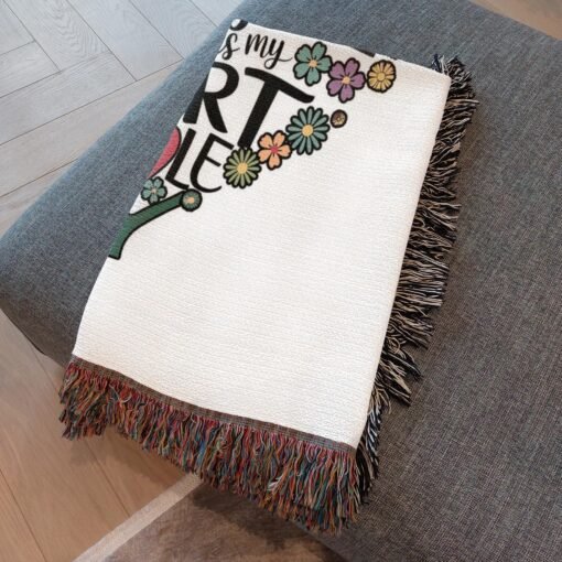 Personalized 100% Cotton Woven Blanket (You Are The Missing Piece That Makes My Heart Whole) - Image 4
