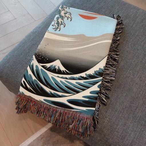 Personalized 100% Cotton Woven Blanket- Rising Together - Image 5