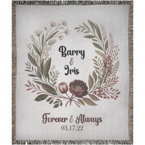 Personalized 100% Cotton Woven Blanket- Velvet Embrace - Image 5