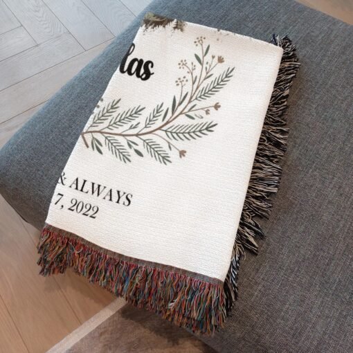 Personalized 100% Cotton Woven Blanket- Wilderness Echo - Image 4