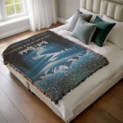 Personalized 100% Cotton Woven Blanket- Echoes of the Valley