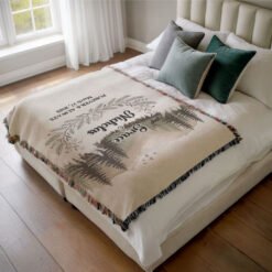 Personalized 100% Cotton Woven Blanket- Wilderness Echo