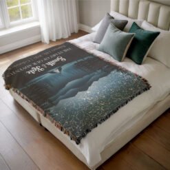 Personalized 100% Cotton Woven Blanket- Starlit Escape