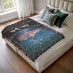 Personalized 100% Cotton Woven Blanket- Adventure Together