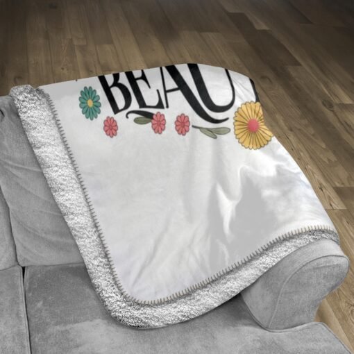 Personalized Sherpa Blanket (Sisters Make Life Beautiful) - Image 3