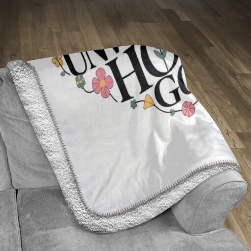 Personalized Sherpa Blanket (Fight With Faith And Unwavering Hope In God) - Image 3