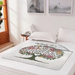 Personalized Sherpa Blanket (You Are My Sunshine My Happy Place My Everything)