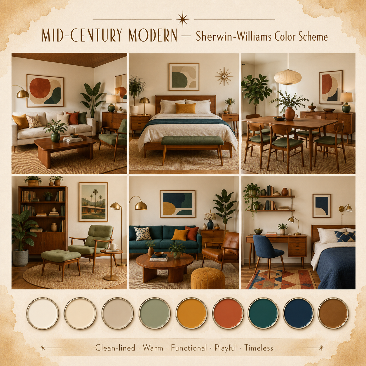 Mid-Century Modern Interior Design Guide + Style Planner (Digital Download) - Image 4