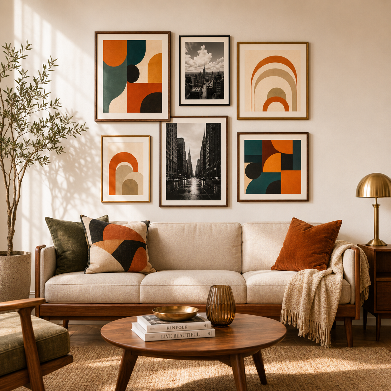 Mid-Century Modern Wall Art | Set of 100 Abstract & Cityscape Prints | Printable Digital Download - Image 4