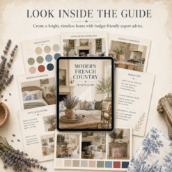 Modern French Country Interior Design Guide + Style Planner (Digital Download)