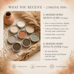 Alternative view of Modern Boho Interior Design Guide + Style Planner (Digital Download)