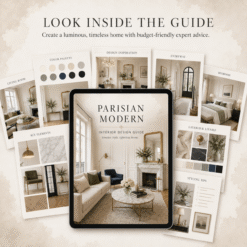 Parisian Modern Interior Design Guide + Style Planner (Digital Download)