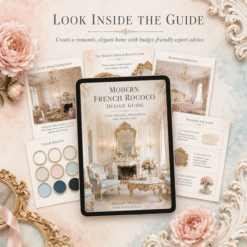 Modern French Rococo Interior Design Guide + Style Planner (Digital Download)