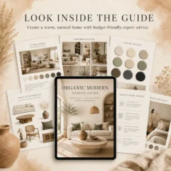 Organic Modern Interior Design Guide + Style Planner (Digital Download)