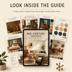 Mid-Century Modern Interior Design Guide + Style Planner (Digital Download)