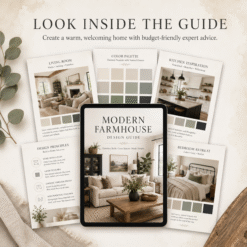 Modern Farmhouse Interior Design Guide + Style Planner (Digital Download)
