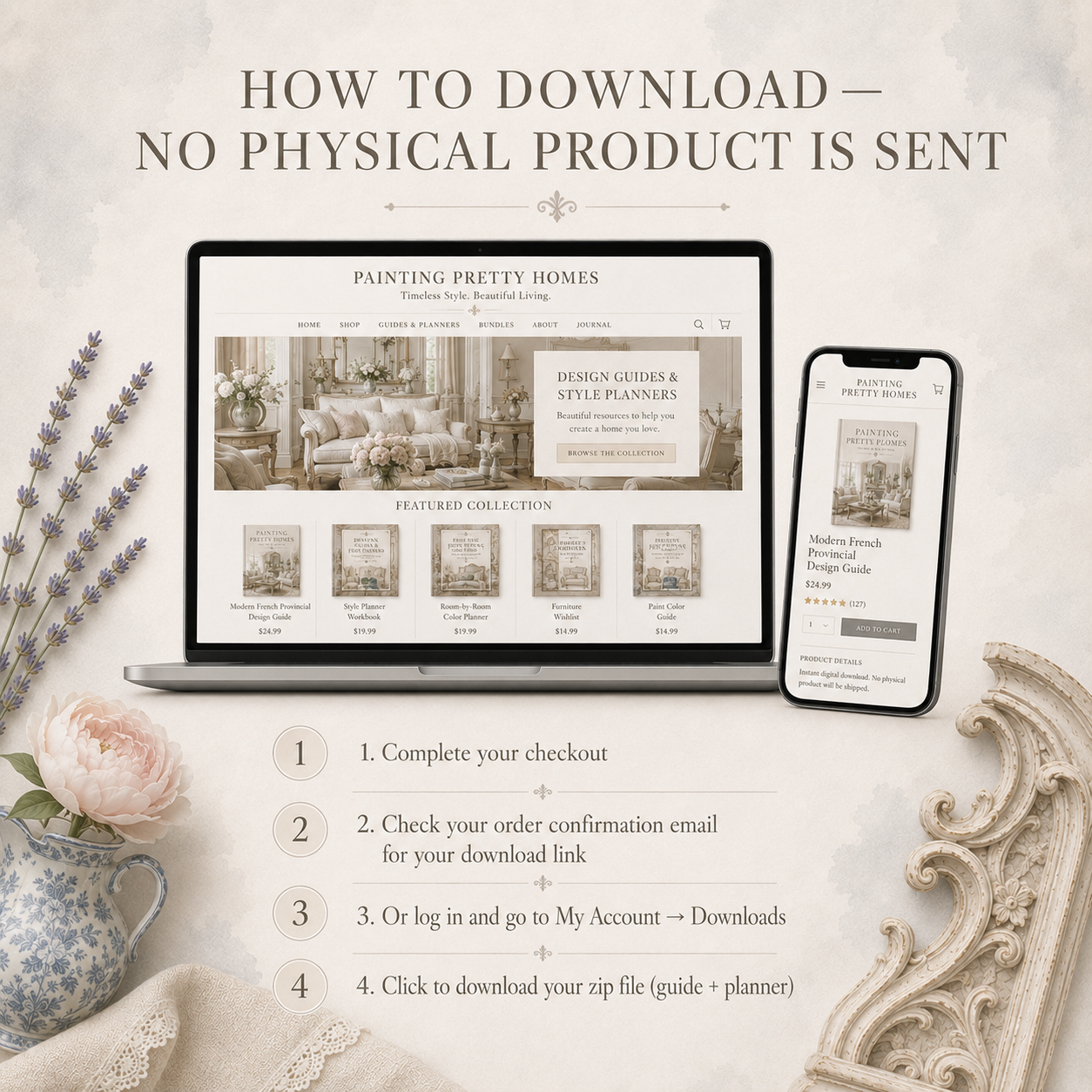 Modern French Provincial Interior Design Guide + Style Planner (Digital Download) - Image 5