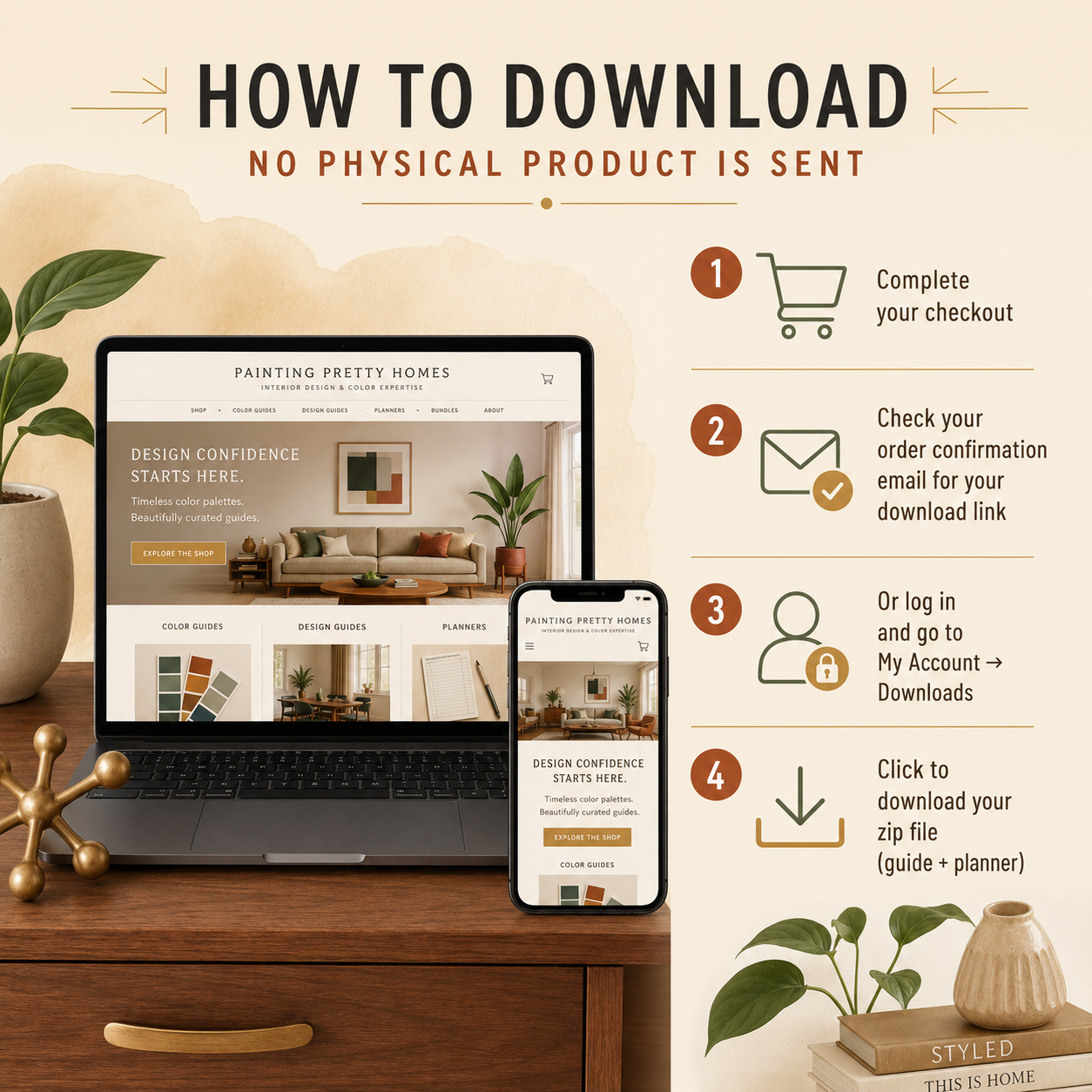Mid-Century Modern Interior Design Guide + Style Planner (Digital Download) - Image 5