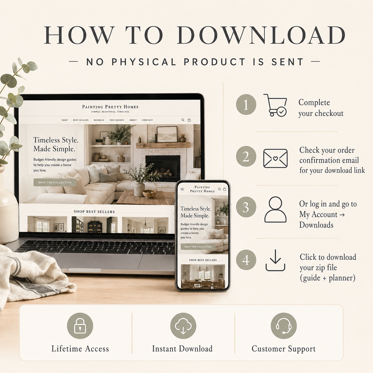 Modern Farmhouse Interior Design Guide + Style Planner (Digital Download) - Image 5
