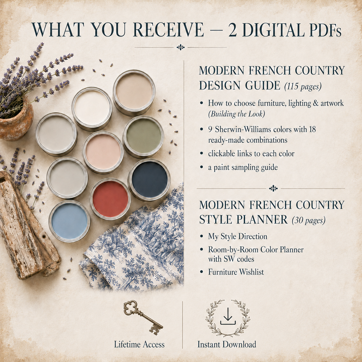 Modern French Country Interior Design Guide + Style Planner (Digital Download) - Image 4