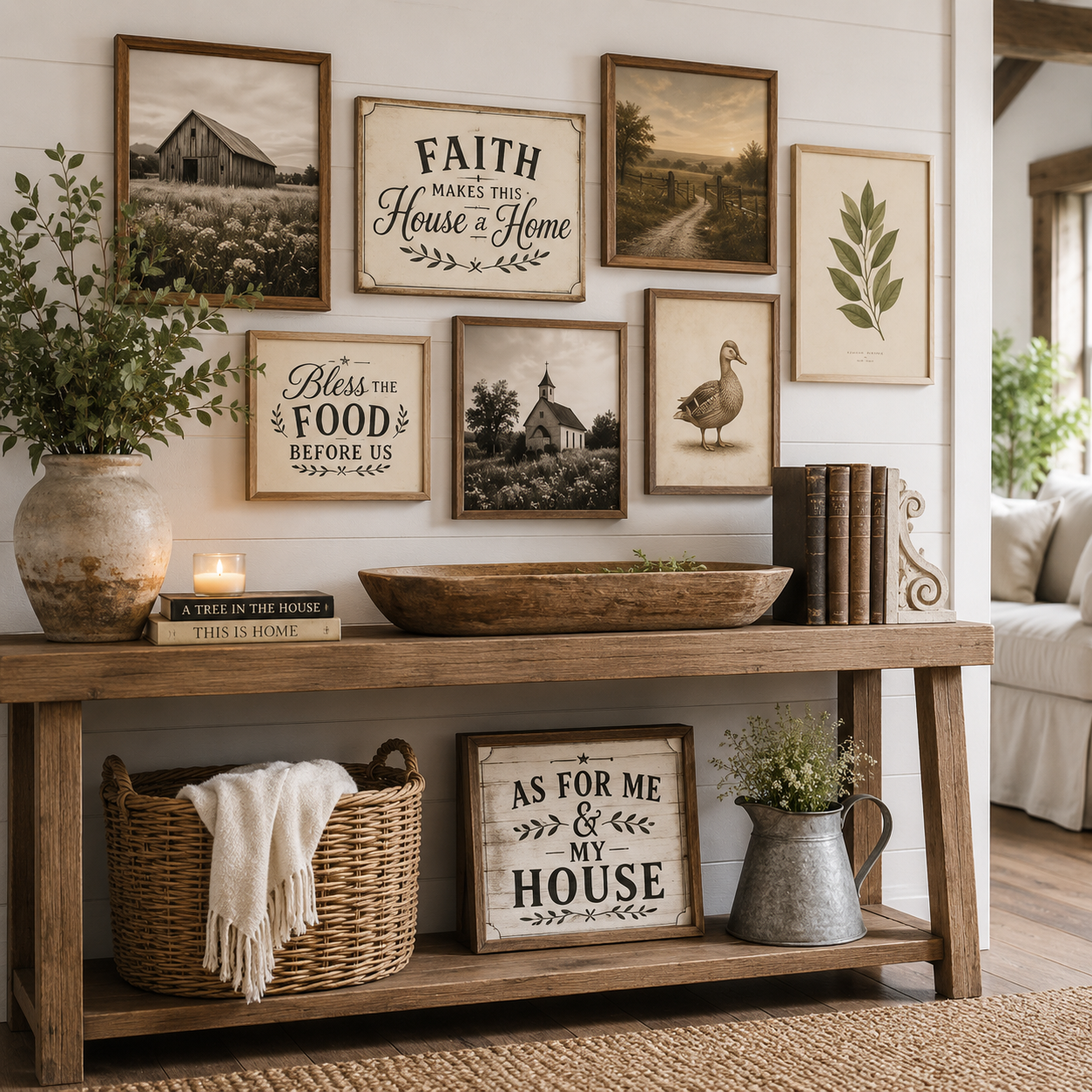 Modern Farmhouse Wall Art | Set of 100 Rustic Sign, Pastoral & Animal Prints | Printable Digital Download - Image 4