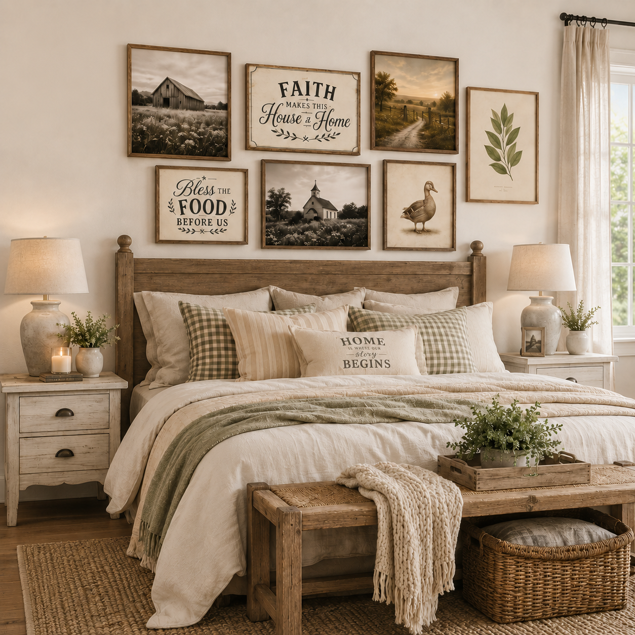Modern Farmhouse Wall Art | Set of 100 Rustic Sign, Pastoral & Animal Prints | Printable Digital Download - Image 3