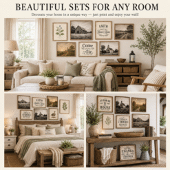 Alternative view of Modern Farmhouse Wall Art | Set of 100 Rustic Sign, Pastoral & Animal Prints | Printable Digital Download