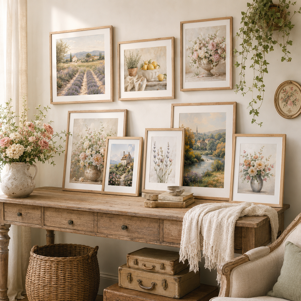 Modern French Country Wall Art | Set of 100 Floral & Provençal Landscape Prints | Printable Digital Download - Image 4